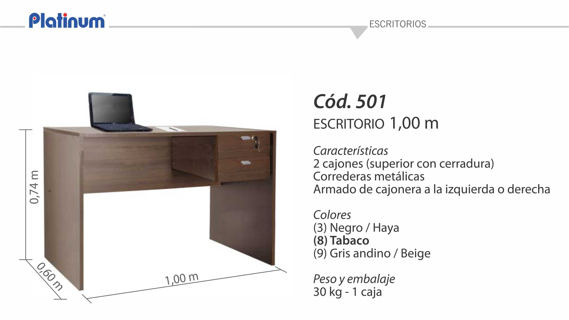 ESCRITORIO 1,00 M 